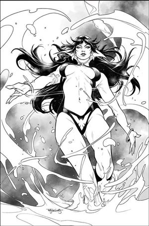 Vengeance of Vampirella (2019) issue 20-I Stephen Segovia 1:15 Black & White Virgin Cover