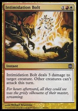 Magic The Gathering: Alara Reborn (Base Set) card 99-B Intimidation Bolt (foil)