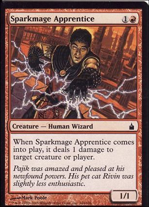 Magic the Gathering: Ravnica (Base Set)  card 144 Sparkmage Apprentice