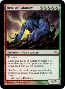 Magic the Gathering: Shadowmoor (Base Set) card 204 Deus of Calamity