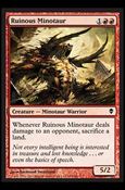 Magic The Gathering: Zendikar (Base Set) card 145 Ruinous Minotaur