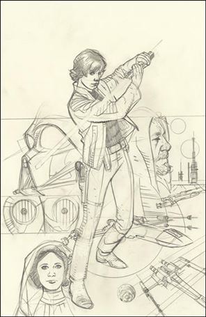 Star Wars: Rebel Heist issue 4-C Adam Hughes 1:40 Virgin Sketch Cover