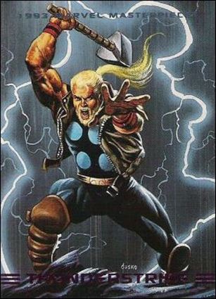 1993 Marvel Masterpieces (Base Set) card 73 Thunderstrike