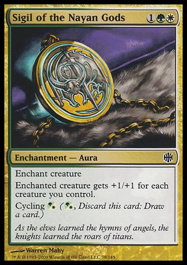 Magic The Gathering: Alara Reborn (Base Set) card 78 Sigil of the Nayan Gods