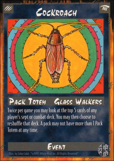 Rage Limited (Base Set) card 48 Cockroach 