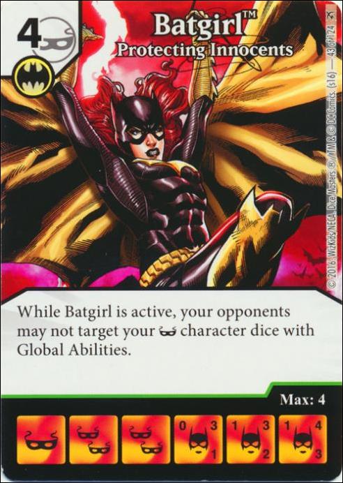 DC Comics Dice Masters Green Arrow and The Flash card 43 Batgirl: Protecting Innocents