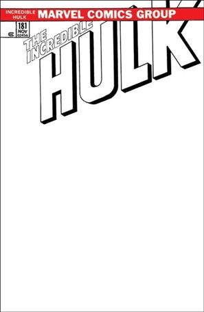 Incredible Hulk (1968) issue 181-L Unknown Comics Facsimile Blank/Sketch Cover (2023)