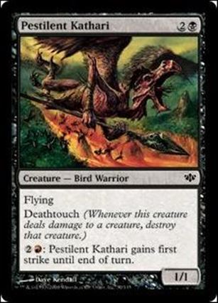 Magic the Gathering: Conflux (Base Set) card 50 Pestilent Kathari