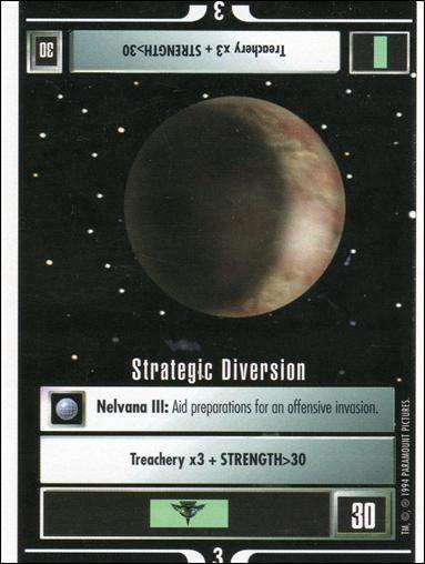 Star Trek: Premiere Unlimited (Base Set) card 186 Strategic Diversion 