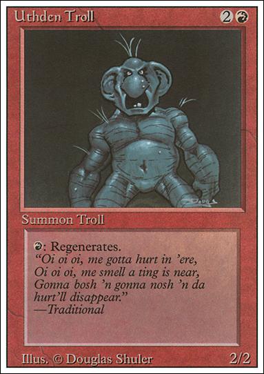 Magic the Gathering: Revised (Base Set) card 182 Uthden Troll