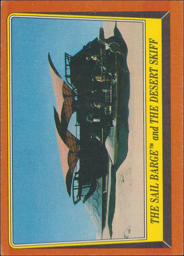 Star Wars: Return of the Jedi: Series 1 (Base Set) card 38 The Sail Barge and the Desert Skiff