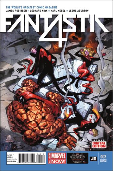 Fantastic Four (2014) issue 2-C Leonard Kirk Cover (2nd Printing)