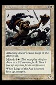 Magic the Gathering: Legions (Base Set) card 16 Liege of the Axe