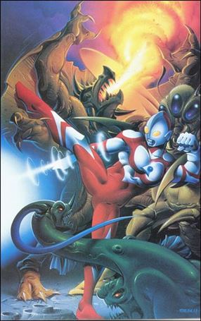 Ultraman (1993) issue 3-C Unbagged Virgin Cover