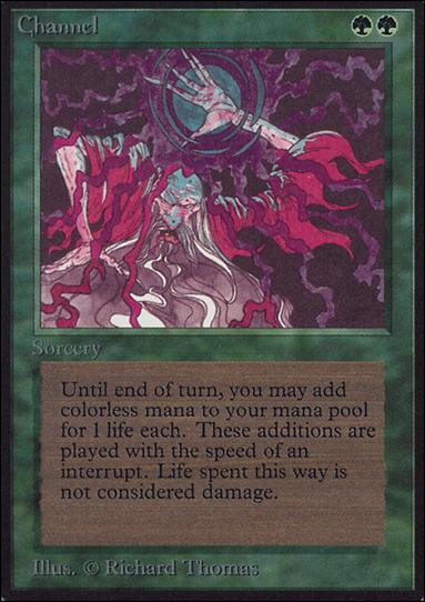 Magic the Gathering: Limited Edition Alpha (Base Set) card 188 Channel