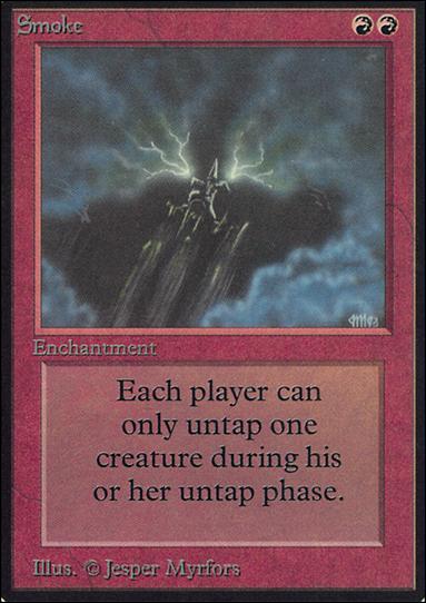 Magic the Gathering: Limited Edition Alpha (Base Set) card 175 Smoke
