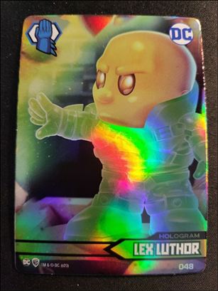 DC Comics Ooshies Collector Cards: Series 2 card 48 Lex Luthor: Hologram Foil 