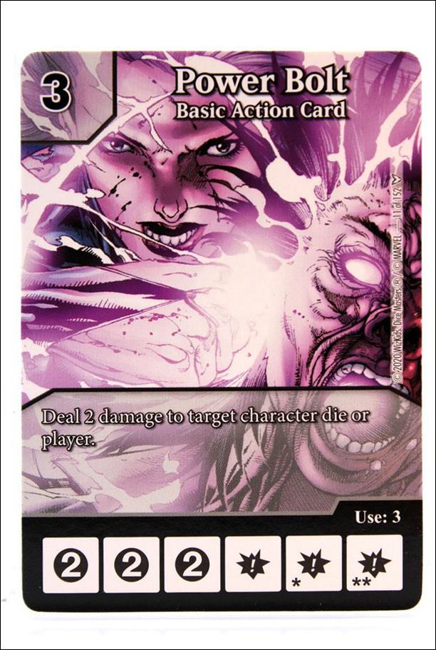Marvel Dice Masters Dark Phoenix Saga Draft Pack card 11 Power Bolt - Basic Action Card 