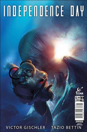 Independence Day issue 5-B Verity Glass Cover