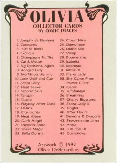 Olivia I (Base Set) card 90 Checklist