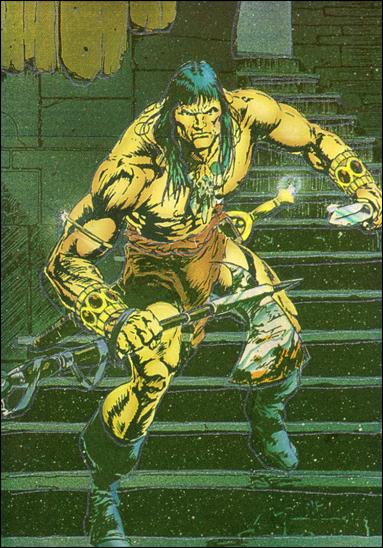 Conan III (MagnaChrome Subset) card M6 Battle Descent