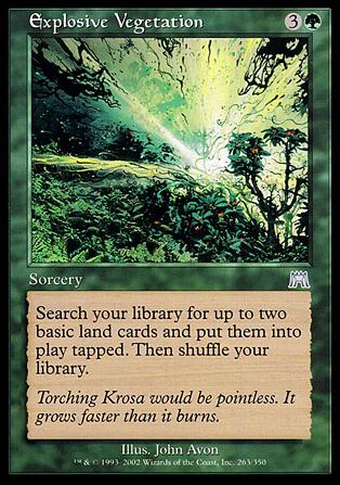 Magic the Gathering: Onslaught (Base Set) card 263 Explosive Vegetation