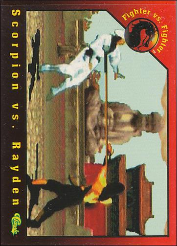 Mortal Kombat (Base Set) card 21 Scorpion vs. Rayden