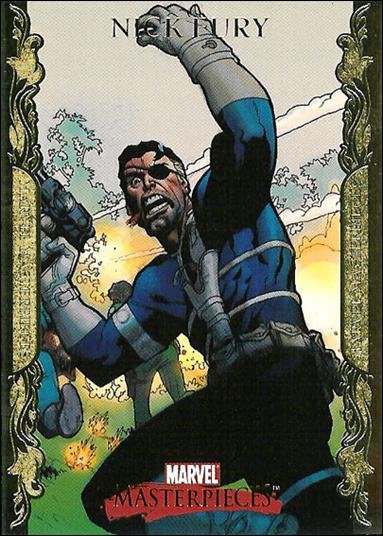 2007 Marvel Masterpieces (Parallel Gold Border Base Set) card 62 Nick Fury