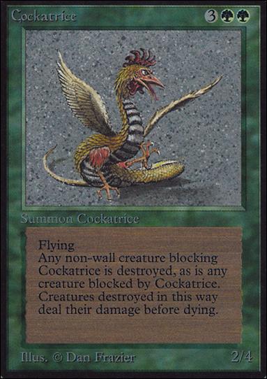 Magic the Gathering: Limited Edition Alpha (Base Set) card 189 Cockatrice
