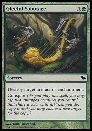 Magic the Gathering: Shadowmoor (Base Set) card 116 Gleeful Sabotage