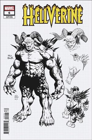 Hellverine (2025) issue 6-C Raffaele Ienco Design 1:10 Cover