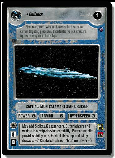 Star Wars: Death Star II Limited (Base Set) card 153 Defiance