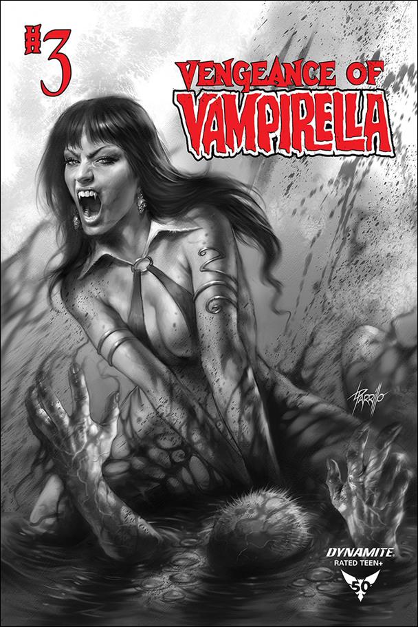 Vengeance of Vampirella (2019) issue 3-H Lucio Parillo 1:11 Black and White Cover