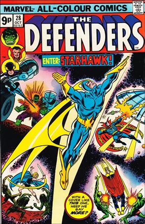 Defenders (1972) issue 28-B UK Price Cover