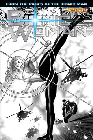 Bionic Woman (2012) issue 3-B Black & White Cover