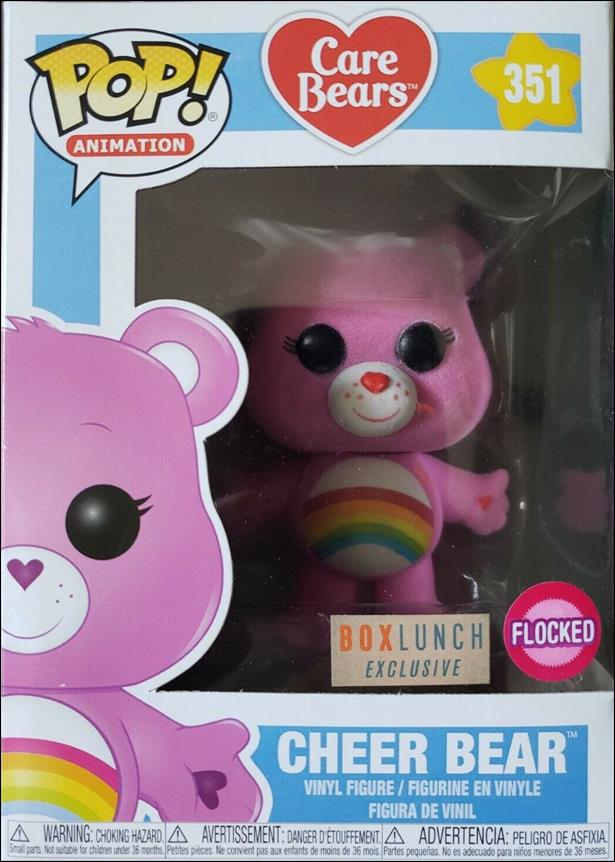 POP! Animation figure 351-C Cheer Bear (Flocked) BoxLunch Exclusive