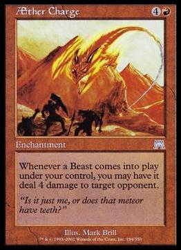 Magic the Gathering: Onslaught (Base Set) card 184 Æther Charge