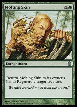 Magic the Gathering: Saviors of Kamigawa (Base Set) card 138 Molting Skin