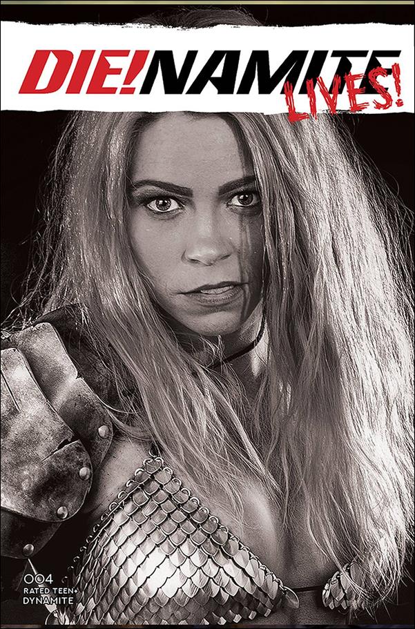 Die!namite Lives! issue 4-K 1:20 Black & White Cosplay Photo Cover