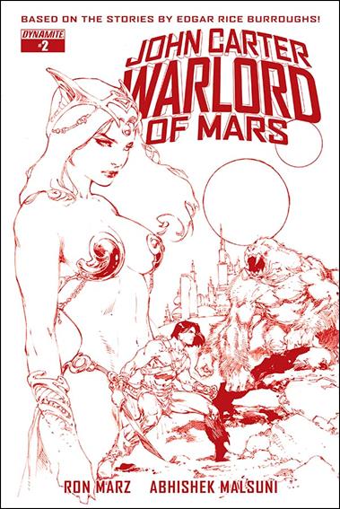 John Carter: Warlord of Mars (2014) issue 2-J Rare Ed Benes Martian Red Cover