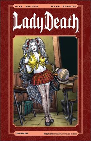 Lady Death (2010) issue 26-L Schoolgirl Cover 1/750