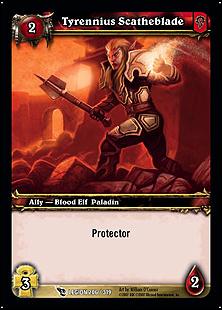 World of Warcraft: March of the Legion (Base Set) card 206 Tyrennius Scratheblade