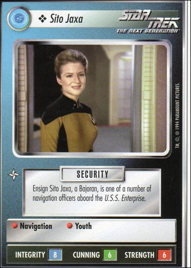 Star Trek: Premiere Unlimited (Base Set) card 239 Sito Jaxa