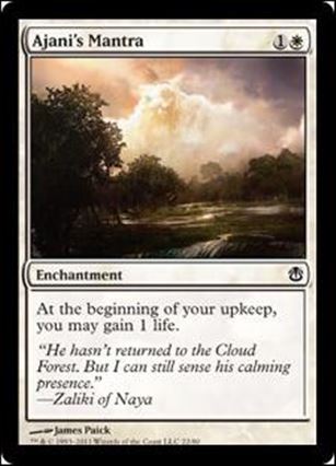 Magic the Gathering: Duel Decks: Ajani vs. Nicol Bolas card 22 Ajani's Mantra