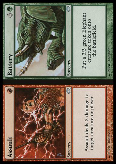 Magic the Gathering: Planechase (Base Set) card 103 Assault/Battery