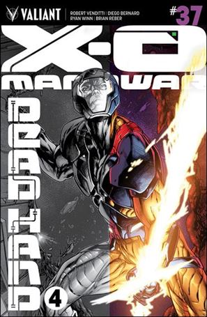 X-O Manowar (2012)  issue 37 Stephen Segovia Overlay Cover