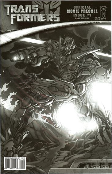 Transformers: Movie Prequel issue 1-F Don Figueroa Black and White Cover