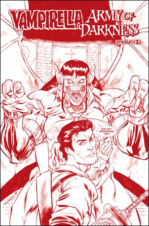 Vampirella/Army of Darkness issue 2-E Tim Seeley High-End "Blood Red" Cover 1/50