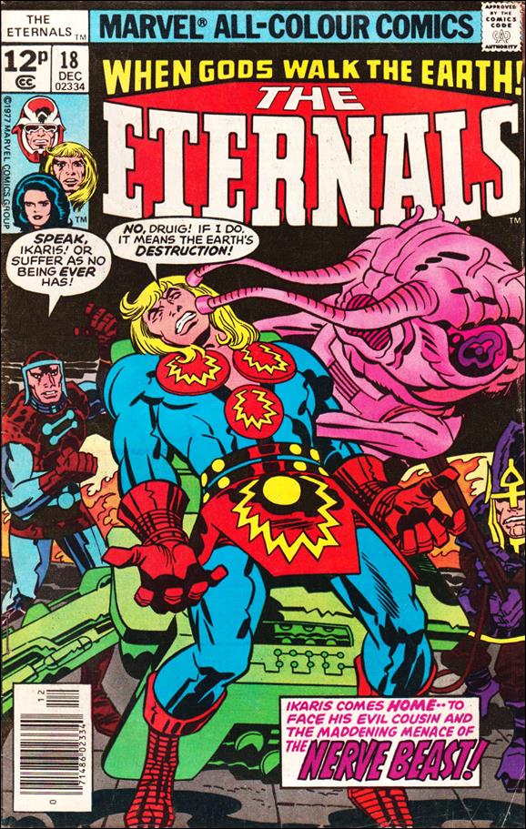 Eternals (1976) issue 18-B UK Price Cover