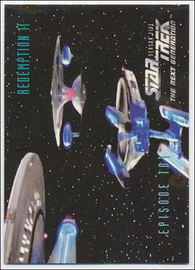 Star Trek: The Next Generation - The Episode Collection Season Five (Base Set) card 431 Redemption Part II, Episode 101B